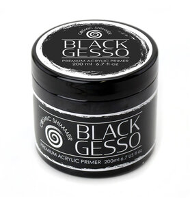 Cosmic Shimmer Premium gesso - Zwart 200ml 50-GS0002-200