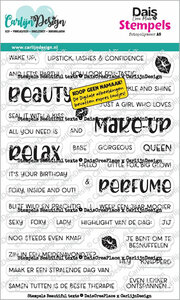 CarlijnDesign Clear stamp Beautiful teksten CDST-0172
