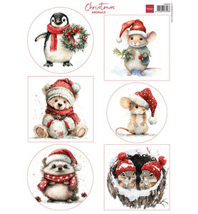 Marianne Design Decoupage Christmas Animals VK9649