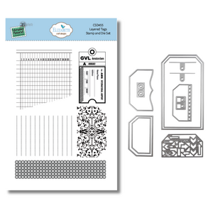 Elizabeth Craft Designs Rest &amp; Relaxation Stamp and Die Set Layered Tags by Everyday Memories (CSD455)