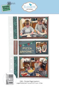 Elizabeth Craft Designs Rest &amp; Relaxation Die Pocket Page Inserts 4 by Everyday Memories (2361)