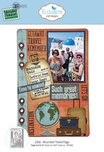 Elizabeth Craft Designs Rest &amp; Relaxation Die Rounded Travel Page by Everyday Memories (2356)