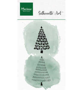 Marianne Design Clear Stamp &ndash; Silhouette Art &ndash; Merry Trees CS1202