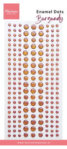 Marianne Design Enamel dots, Burgundy PL4542