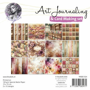 Art Journaling &amp; Card Making Backgrounds Set Vintage muizen  99080/024