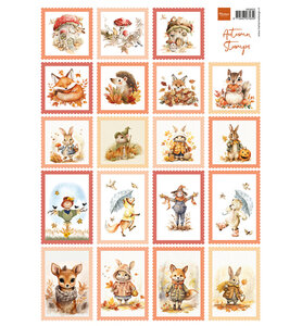 Marianne Design Knipvel A4, Autumn Stamps VK9652