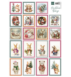 Marianne Design Knipvel A4, Christmas Stamps VK9653