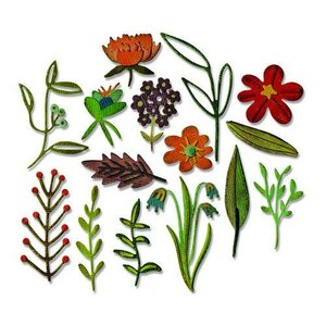 Sizzix Thinlits Die Set 15PK - Funky Floral #2 Tim Holtz&nbsp;662701