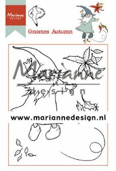 Marianne Design Clear Stamp Hetty&lsquo;s Gnomes herfst HT1647
