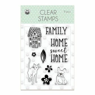 Piatek13 - Clear stamp set We are family 01