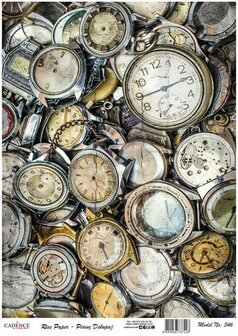 Cadence rijstpapier oude horloges