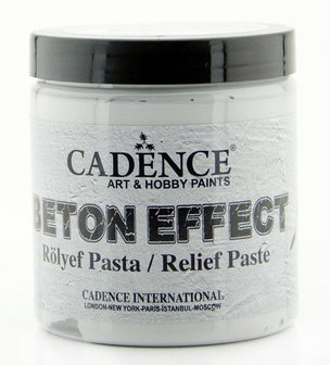 Cadence Beton Effect Relief Pasta Grijs 250 ML