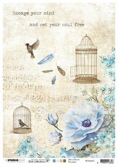 Studio Light Rice Paper A4 vel Jenine&lsquo;s Mindful nr 02