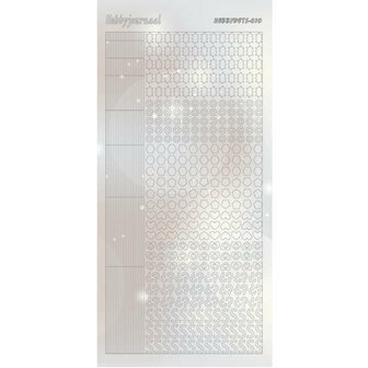 Hobbydots Sticker - Pearl  - 10 Silver