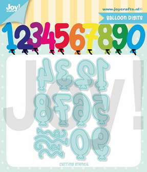 Joy! stencil Jocelijne ballon cijfers 6002/1396