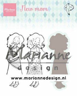 Marianne Design Clear Stamps &amp; dies Hetty&lsquo;s new mom HT1651 