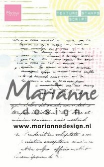 Marianne Design Clear Stamps Texture stamps - tekst MM1627 