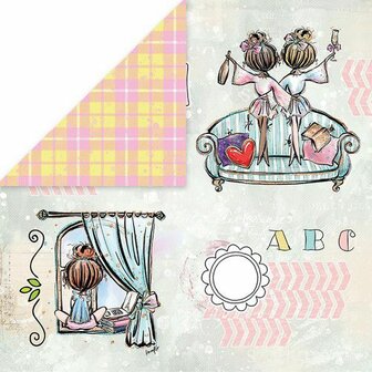 Craft&amp;You Stay at home BIG Paper Set 12x12 12 vel