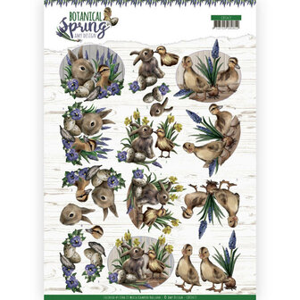 3D cutting sheet - Amy Design - Botanical Spring - Best Friends