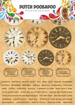 Dutch Doobadoo Dutch Sticker Art A5 Clocks 