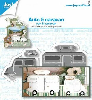 Joy! Crafts Snij-debos-embosstansmal - Auto/caravan 6002/1480 
