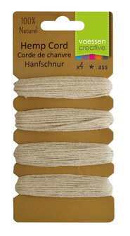 Hemp cord assortiment ecru