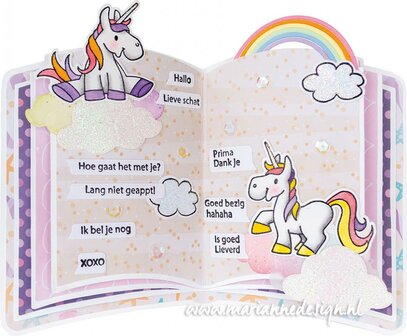 Marianne Design Clear stamp Eline&lsquo;s Animals - Unicorns EC0180