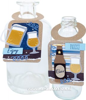 Marianne Design Clear Stamps Proost by Marleen (NL) CS1056 