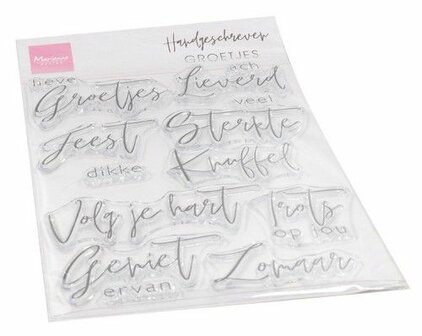 Marianne Design Clear Stamps Handgeschreven - Groetjes (NL) CS1063 