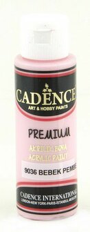 Cadence Premium acrylverf (semi mat) Baby roze 70 ml