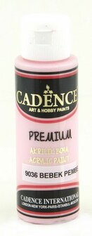 Cadence Premium acrylverf (semi mat) Baby roze 70 ml