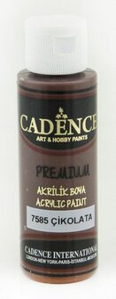 Cadence Premium acrylverf (semi mat) Chocolade bruin 70 ml