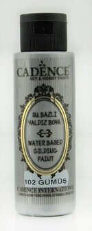 Cadence Gilding Metallic acrylverf Zilver 70 ml
