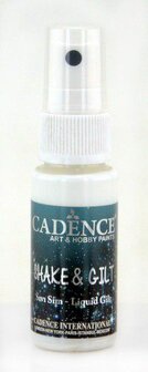 Cadence shake &amp; gilt liquid gilt spray Zilver 25 ml