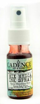 Cadence Mix Media Inkt spray Rood 25 ml