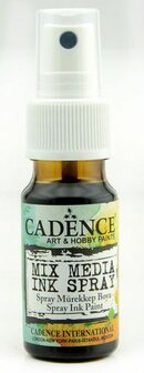 Cadence Mix Media Inkt spray Donker bruin 25 ml