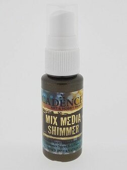 Cadence Mix Media Shimmer metallic spray Donker bruin 25 ml