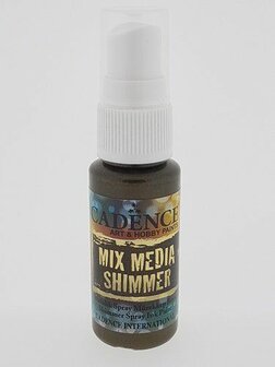 Cadence Mix Media Shimmer metallic spray Donker bruin 25 ml