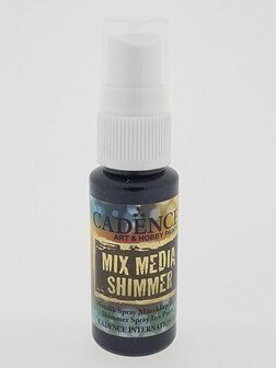 Cadence Mix Media Shimmer metallic spray Zwart 25 ml