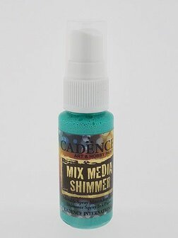 Cadence Mix Media Shimmer metallic spray Licht Geen 25 ml
