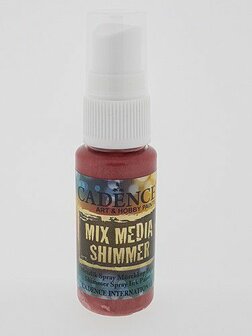 Cadence Mix Media Shimmer metallic spray Rood 25 ml