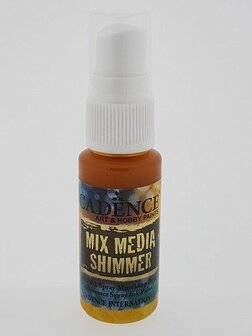 Cadence Mix Media Shimmer metallic spray Geel 25 ml
