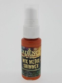 Cadence Mix Media Shimmer metallic spray Oranje 25 ml
