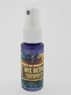 Cadence Mix Media Shimmer metallic spray Purper 25 ml