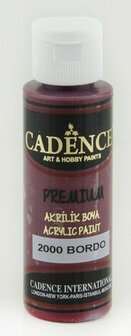 Cadence Premium acrylverf (semi mat) Bordeaux rood  70 ml