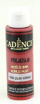 Cadence Premium acrylverf (semi mat) Aardbei 70 ml