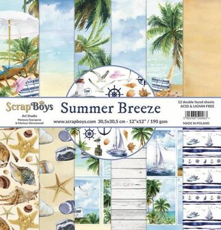 ScrapBoys Summer Breeze paperset 30,5 x 30,5cm 
