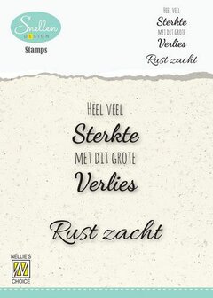 Nellie&lsquo;s Choice Clear Stamps - (NL) Heel veel sterkte&hellip; 