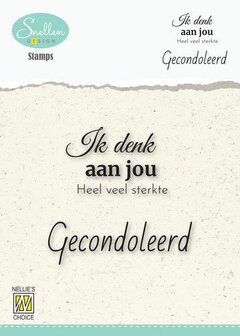 Nellie&lsquo;s Choice Clear Stamps - (NL) Ik denk aan jou&hellip; 