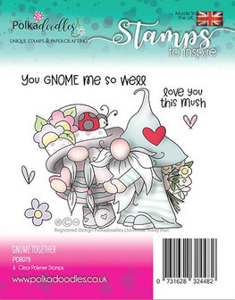 Polkadoodles stamp Gnome together